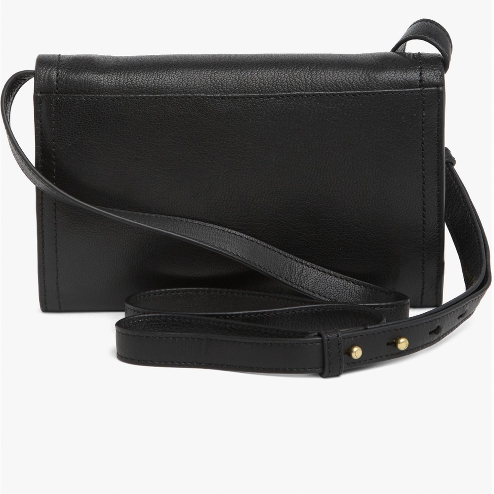Lucky Brand Ruth Scalloped Crossbody Bag Black NWT - Picture 4 of 17